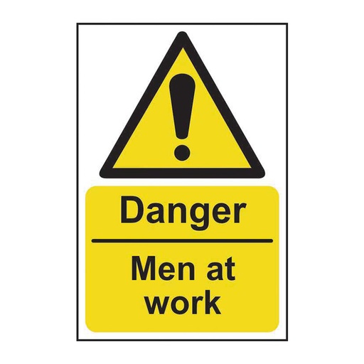 [HBS 11195] Danger Men at work - SAV (200 x 300mm)