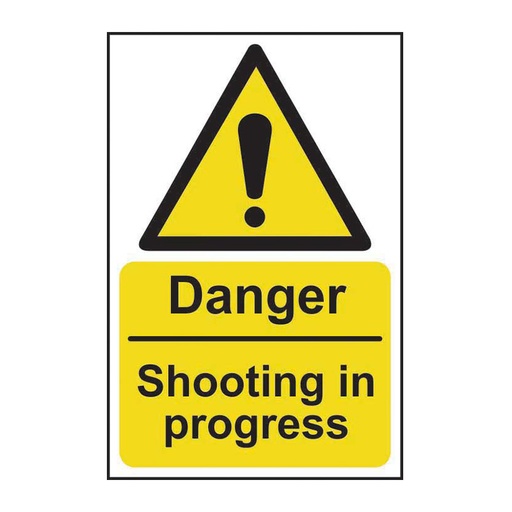 [HBS 13796] Danger Shooting in progress - SAV (400 x 600mm)