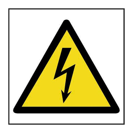 [HBS 11023] Hazard Warning Electrical Symbol - SAV (200 x 200mm)