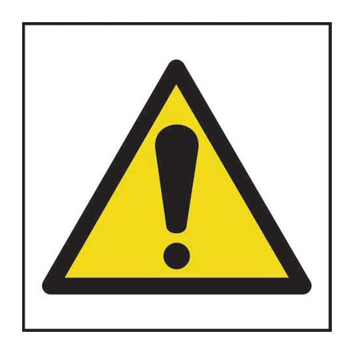 [HBS 11047] Hazard Warning Symbol - SAV (100 x 100mm)