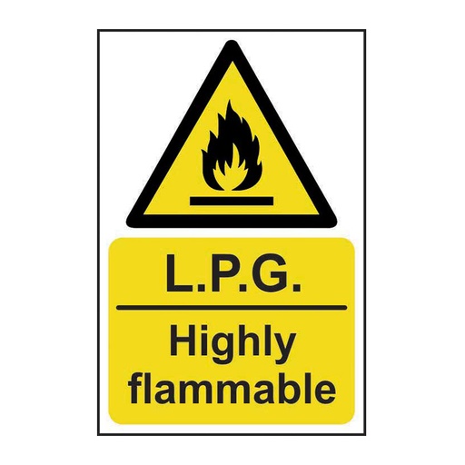 [HBS 11135] LPG Highly flammable - SAV (200 x 300mm)