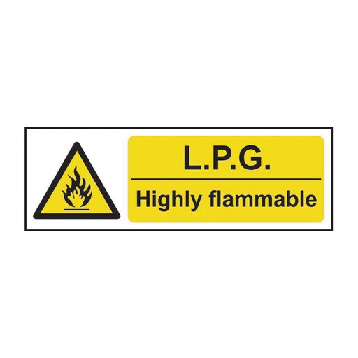 [HBS 11187] LPG Highly flammable - SAV (300 x 100mm)