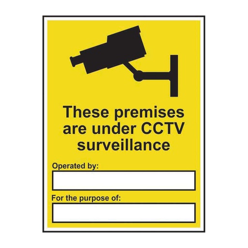 [HBS 11235] These premises are under CCTV surveillance - SAV (300 x 400mm)