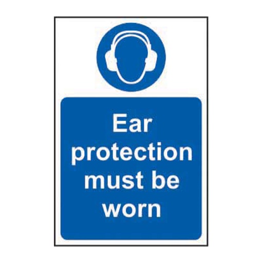 [HBS 11446] Ear protection must be worn - SAV (200 x 300mm)