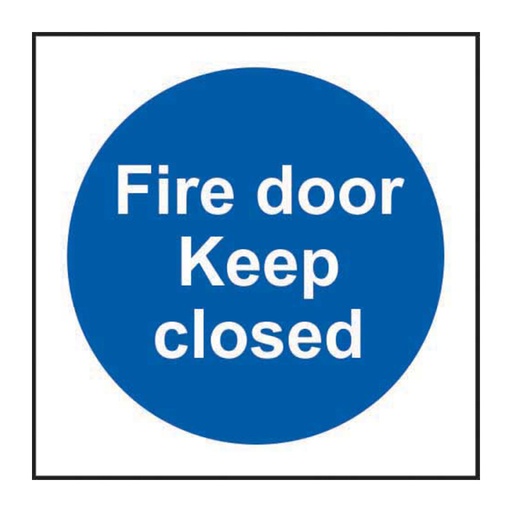 [HBS 11340] Fire door keep closed - SAV (100 x 100mm)