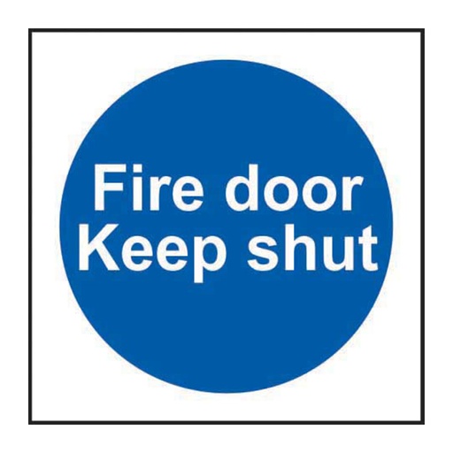 [HBS 11324] Fire door Keep shut - SAV (100 x 100mm)