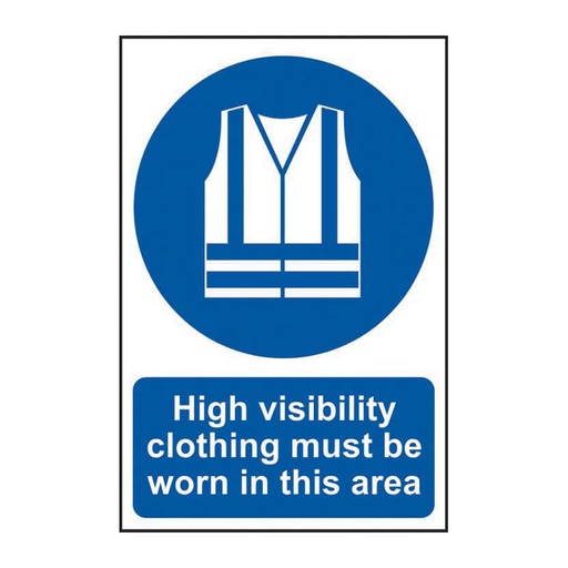 [HBS 14276] High visibility clothing must be worn in this area - SAV (200 x 300mm)