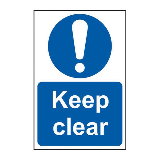 [HBS 13969] Keep clear - SAV (150 x 200mm)