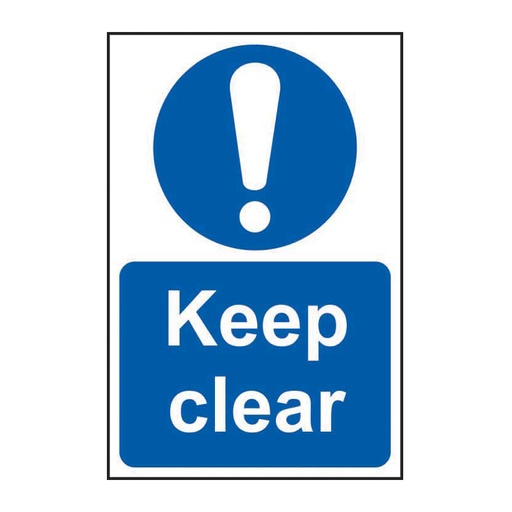 [HBS 11414] Keep clear - SAV (200 x 300mm)