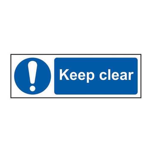 [HBS 11300] Keep clear - SAV (300 x 100mm)