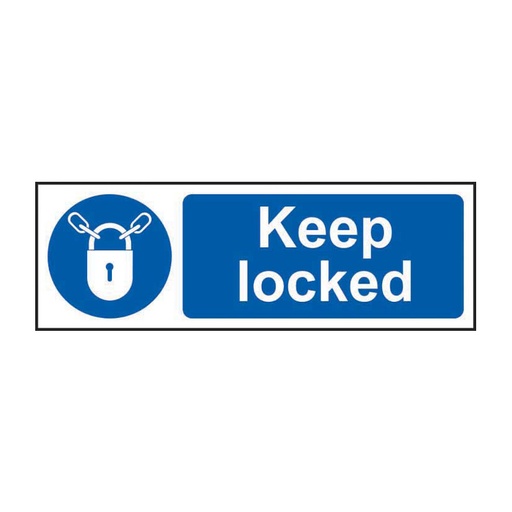 [HBS 11312] Keep locked - SAV (300 x 100mm)