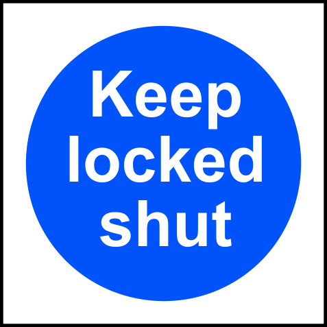 [HBS 11334] Keep locked shut - SAV (150 x 150mm)