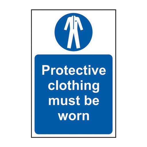 [HBS 11422] Protective clothing must be worn - SAV (200 x 300mm)