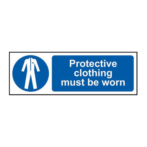 [HBS 11380] Protective clothing must be worn - SAV (300 x 100mm)