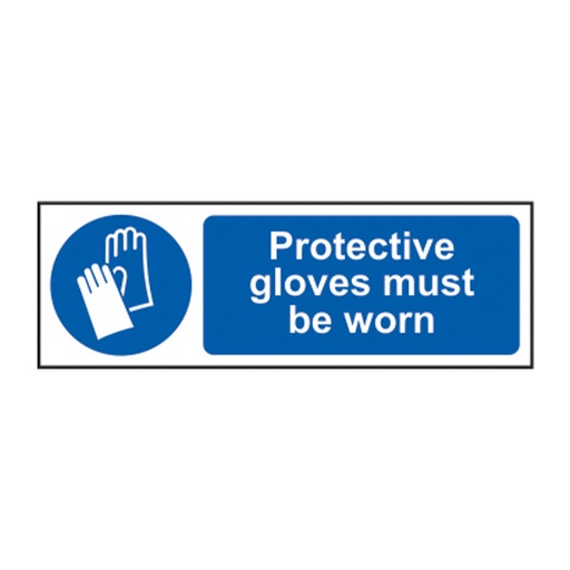 [HBS 11392] Protective gloves must be worn - SAV (300 x 100mm)