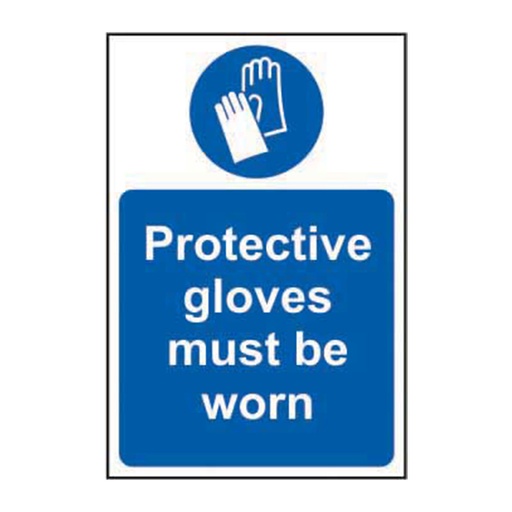 [HBS 11436] Protective gloves must be worn - SAV (400 x 600mm)