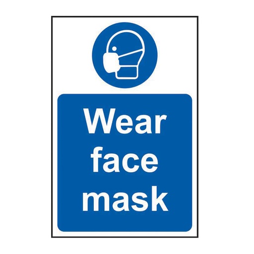 [HBS 11432] Wear face mask - SAV (400 x 600mm)