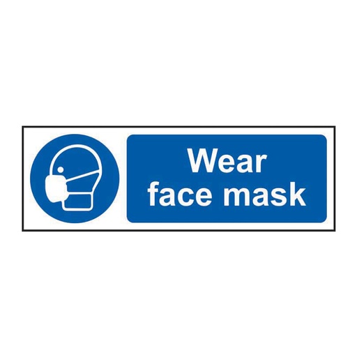 [HBS 11390] Wear face mask - SAV (600 x 200mm)