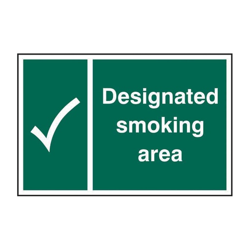 [HBS 11917] Designated smoking area - SAV (300 x 200mm)