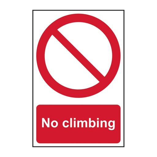 [HBS 14389] No Climbing - SAV (200 x 300mm)