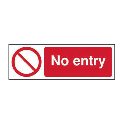 [HBS 11670] No entry - SAV (600 x 200mm)