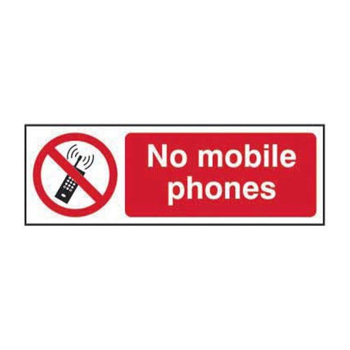 [HBS 11646] No mobile phones - SAV (300 x 100mm)