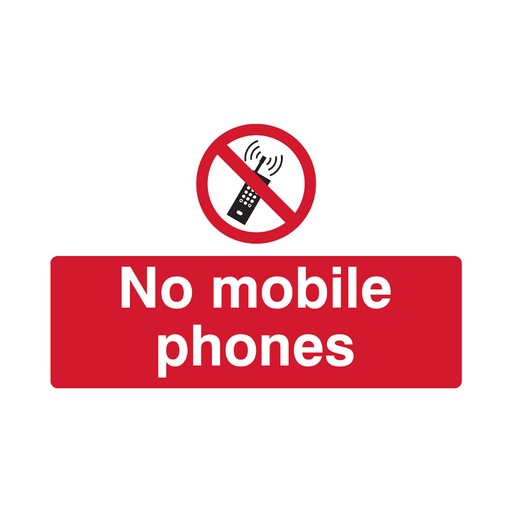 [HBS 11648] No mobile phones - SAV (300 x 200mm)