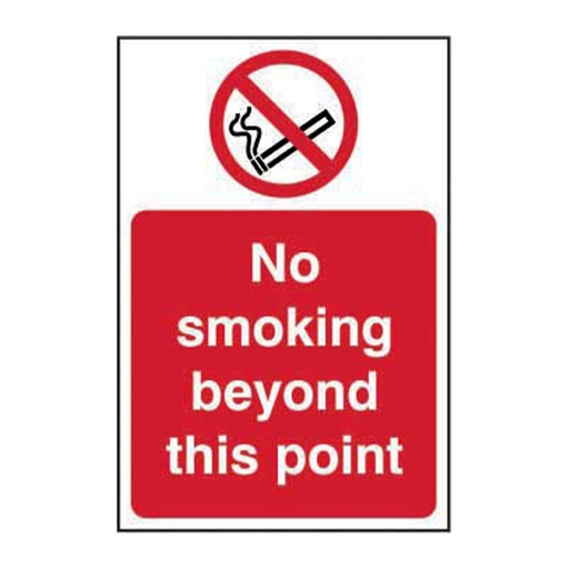 [HBS 11830] No smoking beyond this point - SAV (400 x 600mm)