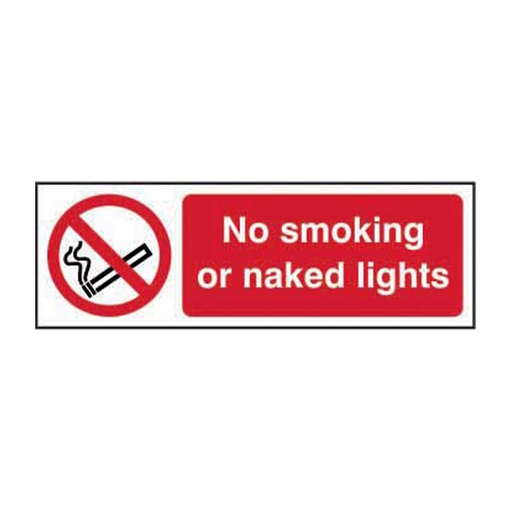 [HBS 11822] No smoking or naked lights - SAV (600 x 200mm)