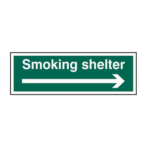 [HBS 11909] Smoking shelter (Arrow right) - SAV (300 x 100mm)