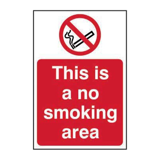 [HBS 11818] This is a no smoking area - SAV (400 x 600mm)