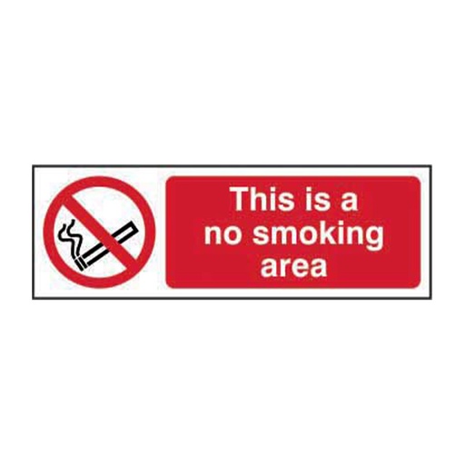 [HBS 11826] This is a no smoking area - SAV (600 x 200mm)