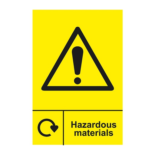 [HBS 18148] Recycling: Hazardous Materials - SAV (150 x 200mm)