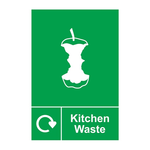 [HBS 18172] Recycling: Kitchen Waste - SAV (150 x 200mm)