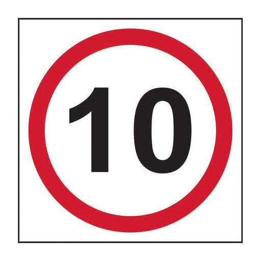 [HBS 4322] 10mph (speed limit) - FMX (400 x 400mm)