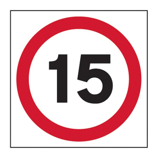 [HBS 4323] 15mph (speed limit) - FMX (400 x 400mm)