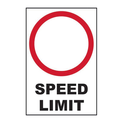 [HBS 14607] Blank (speed limit) - FMX (400 x 600mm)