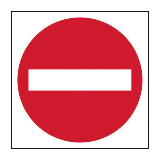 [HBS 4330] No entry (symbol) - FMX (400 x 400mm)