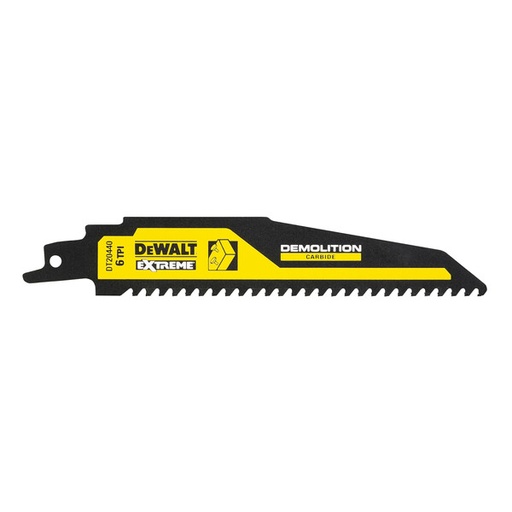 [DEWDT20440-QZ] DeWalt Carbiderecip 152mm Wood Nails 6Tpi 1Pk