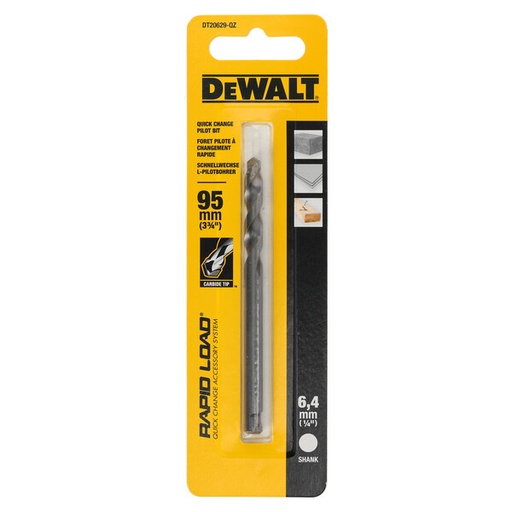 [DEWDT20629-QZ] DeWalt 95mm Carbide Pilot Bit - Masonry