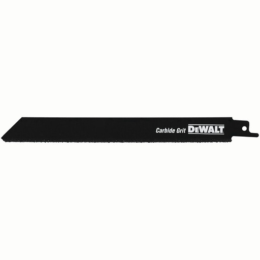 [DEWDT2333-QZ] DeWalt 228mm Recip Specialist S1130Riff 1 Wear Resistant Carbide Grit Edged Blade For Cutting Light Masonry Blocks