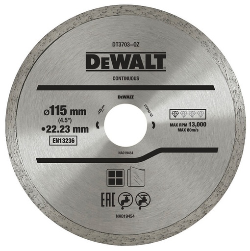 [DEWDT3703-QZ] DeWalt Wheeldiamond Cont 115x22.2