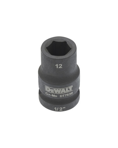 [DEWDT7530-QZ] DeWalt 12mm 1/2" Impact Socket (Shallow)