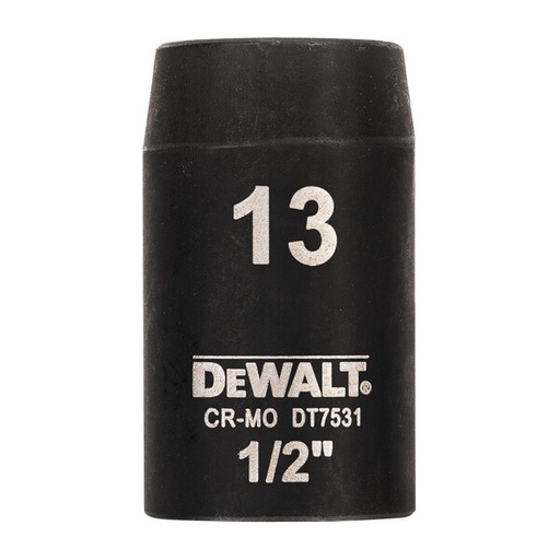 [DEWDT7531-QZ] DeWalt 13mm 1/2" Impact Socket (Shallow)