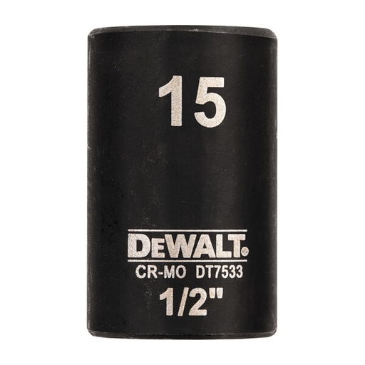 [DEWDT7533-QZ] DeWalt 15mm 1/2" Impact Socket (Shallow)