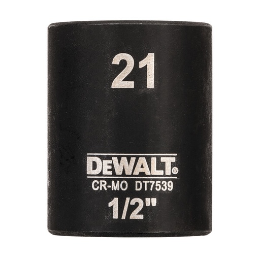 [DEWDT7539-QZ] DeWalt 21mm 1/2" Impact Socket (Shallow)