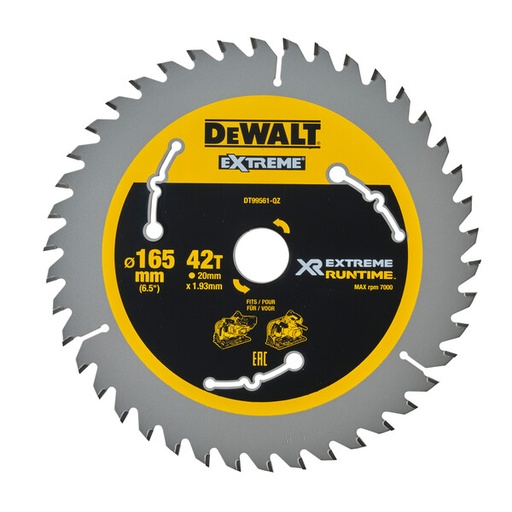 [DEWDT99561-QZ] DeWalt Xtreme Runtime 165mmx20mm 42T Csb