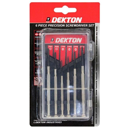 DEKTON Precision Screwdriver Set - 6pc