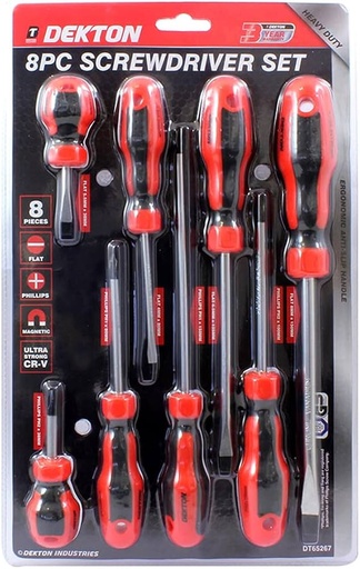 DEKTON 8-Piece Assorted Screwdriver Set