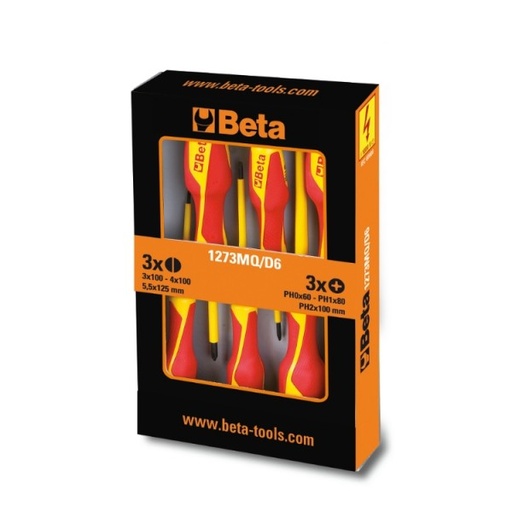 [1273MQ/D6] BETA 1273MQ/D6 Set of 6 screwdrivers